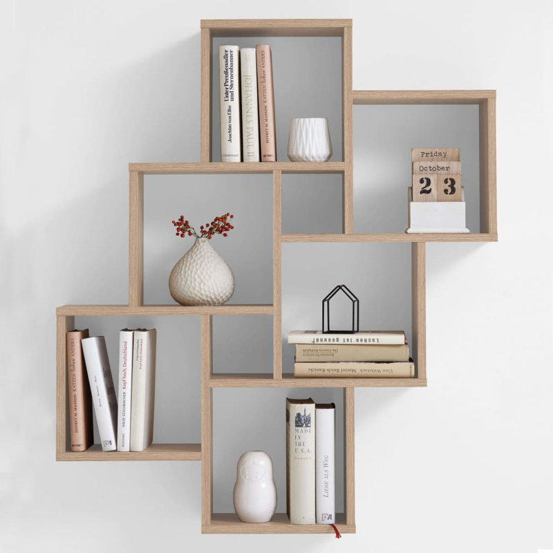 Wall Mounted Bookcase Uk Della Apriani